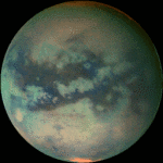 Вращающийся Титан в инфракрасном свете