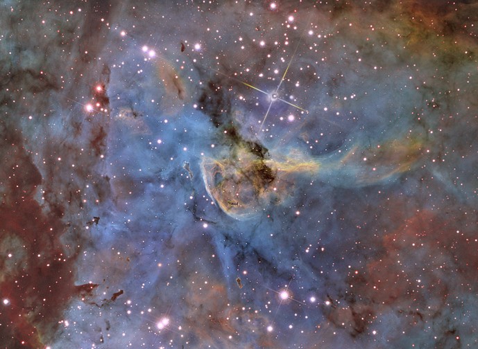 Eta and Keyhole in the Carina Nebula