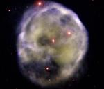 NGC 246 и умирающая звезда