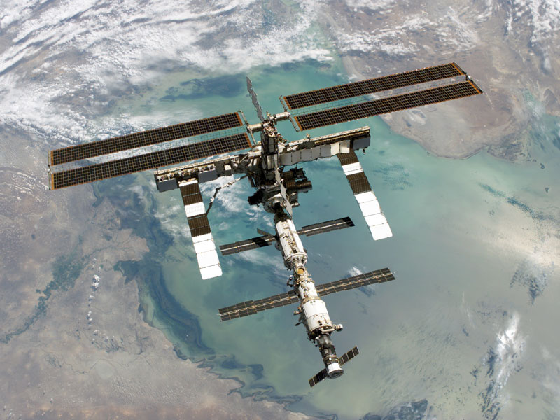 Международная космическая станция: вид сверху