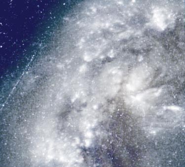 Яркие звездные сгустки в NGC4038