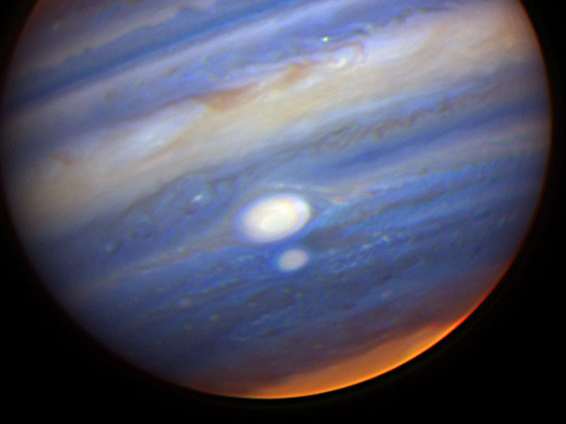 Jupiters Two Largest Storms Nearly Collide