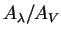 $A_{\lambda}/A_V$