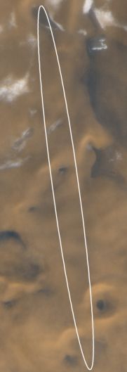Ellips dlya posadki Mars-Polyar-Lendera