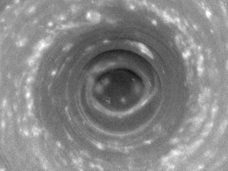 A Hurricane Over the South Pole of Saturn