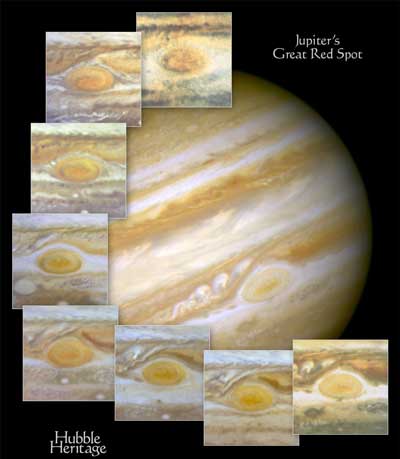 Hubble Tracks Jupiters Great Red Spot