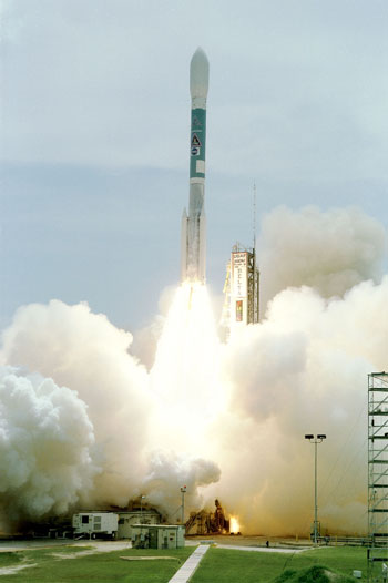 A Delta Rocket Launches