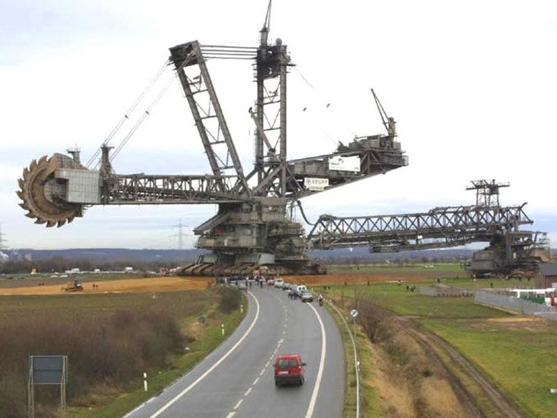 A Bucket Wheel Excavator on Earth