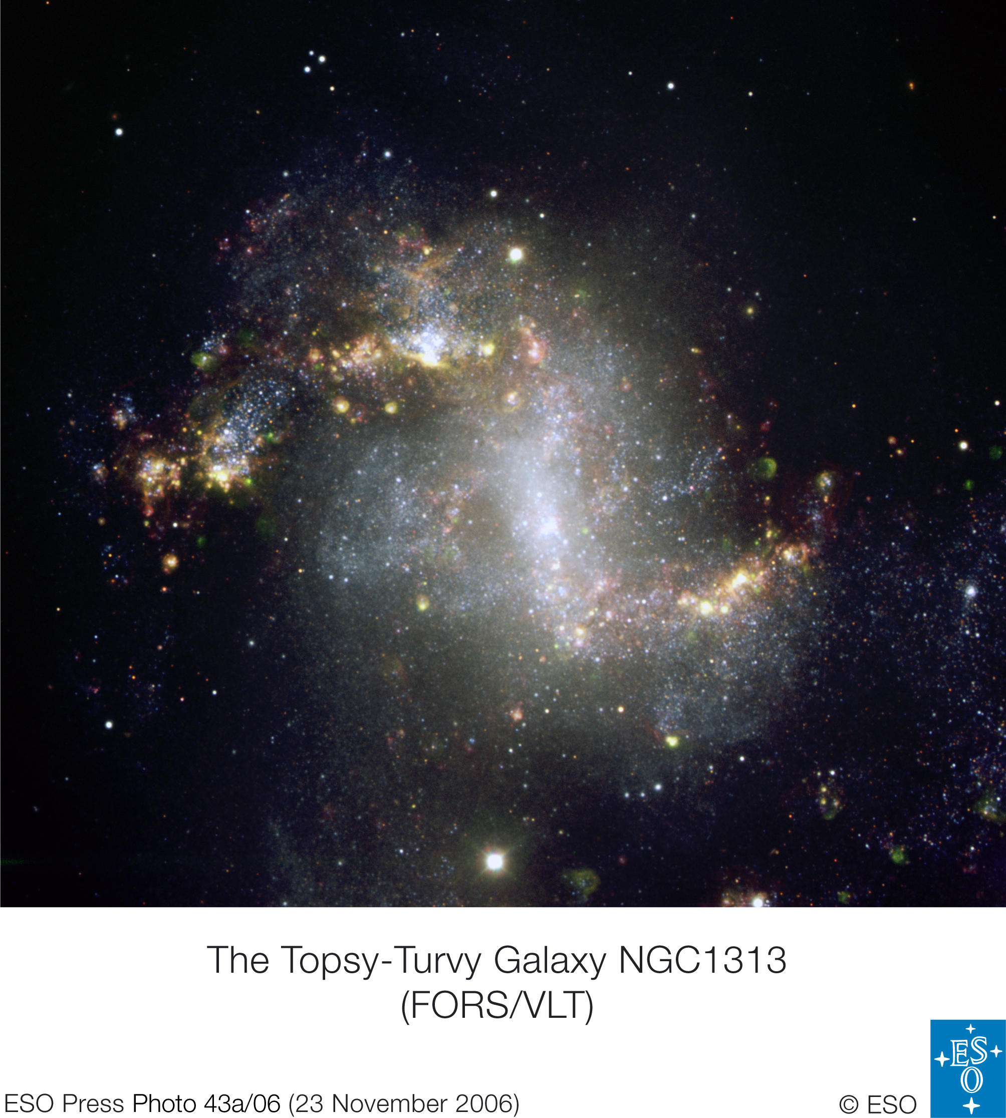 Unusual Starburst Galaxy  NGC 1313
