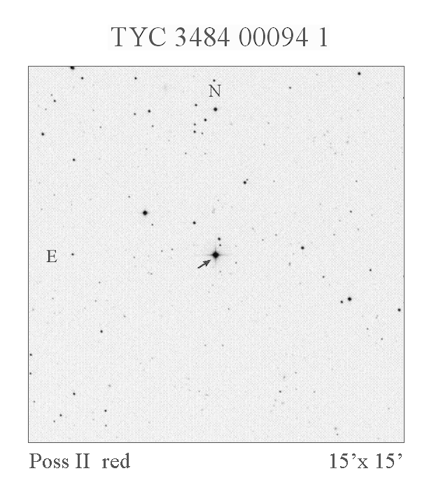 TYC 3484 00094 1, a New Eclipsing Binary