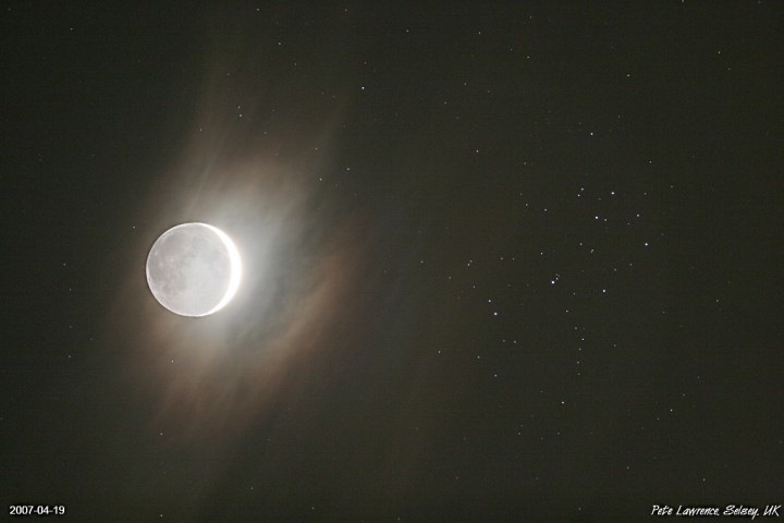 Young Moon and Sister Stars