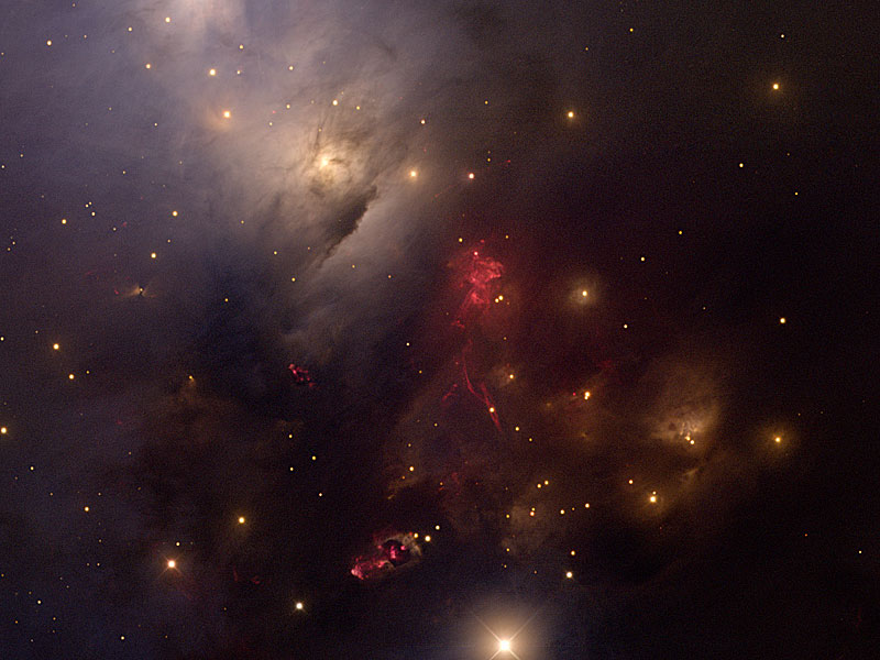 In the Center of Reflection Nebula NGC 1333