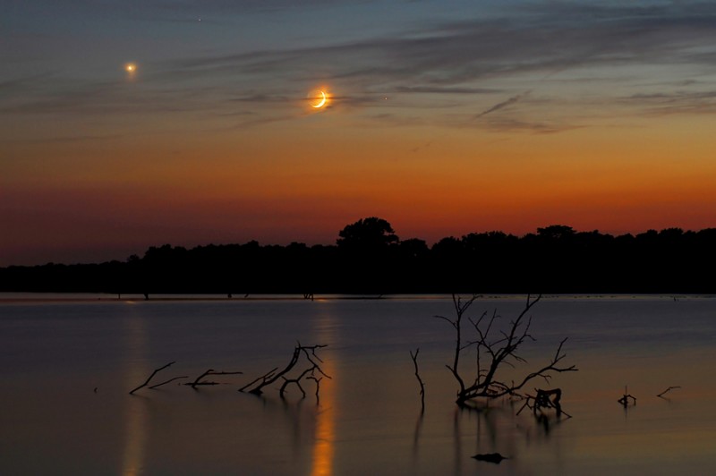Planets over Pony Express Lake