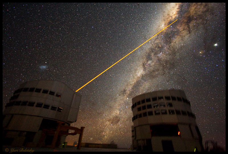 A Laser Strike at the Galactic Center