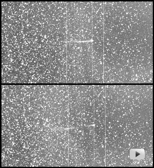 Оторванный хвост кометы Энке