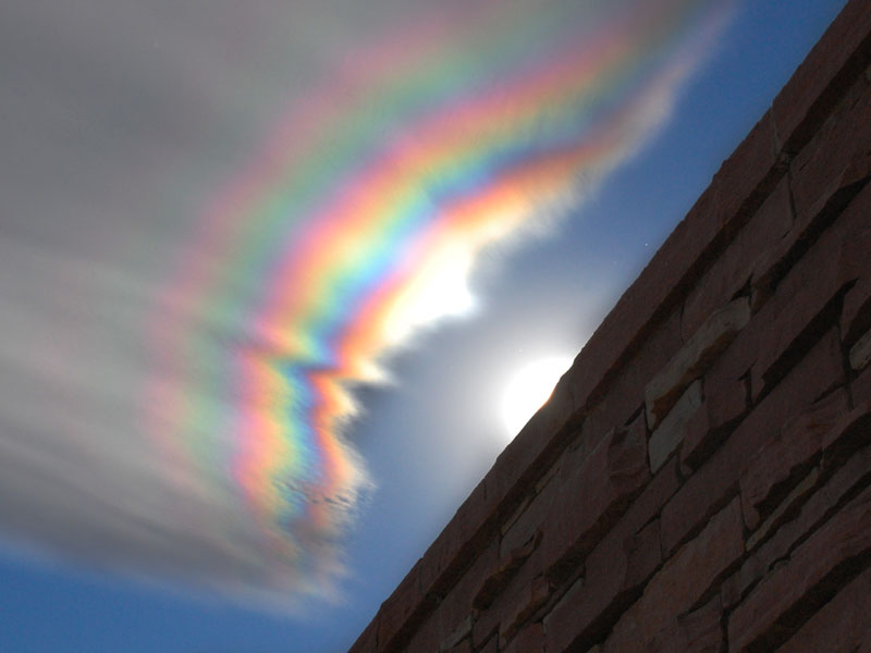 An Iridescent Cloud Over Colorado