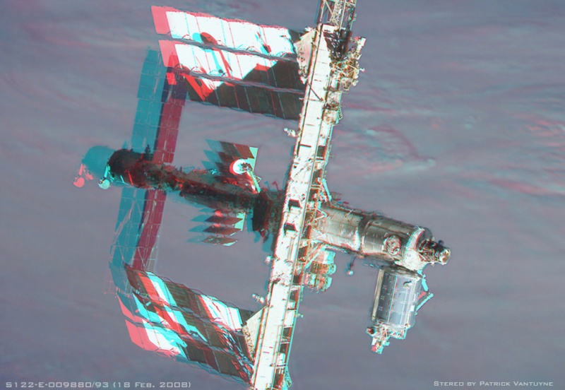 Трехмерное изображение космической станции