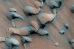 Оттаивание песчаных дюн на Марсе