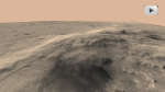 Полет над холмами Колумбия на Марсе