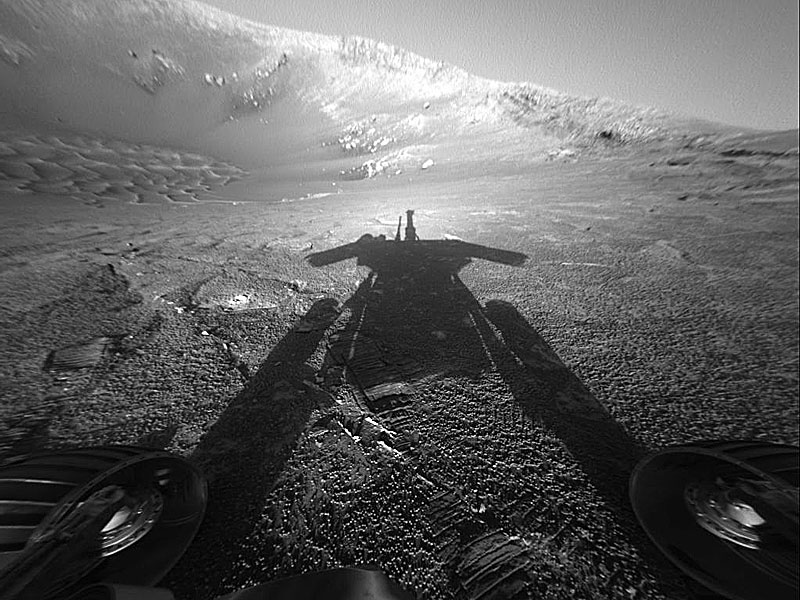 Shadow of a Martian Robot