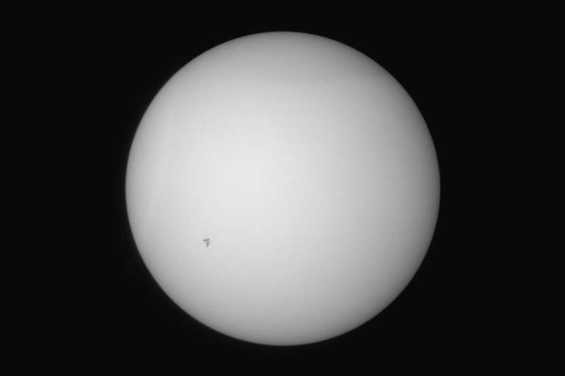 The International Space Station Transits the Sun