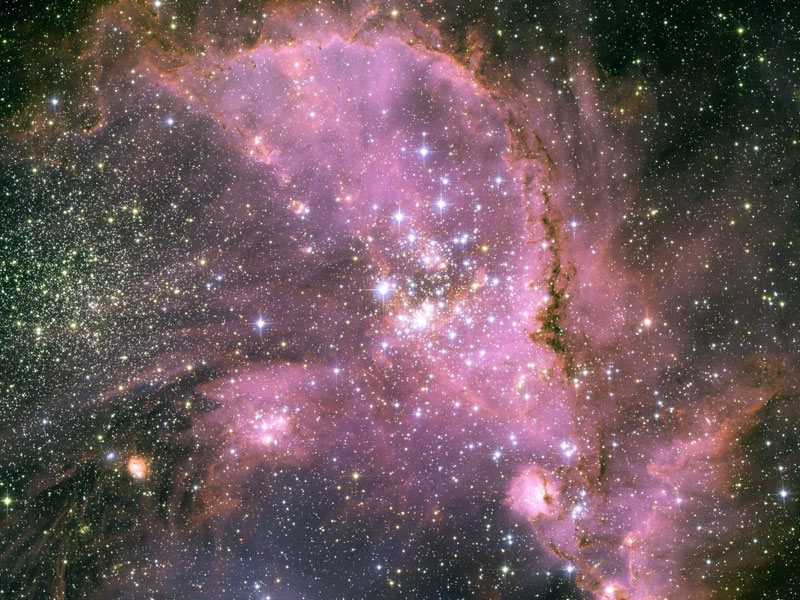 Molodye zvezdy v NGC 346