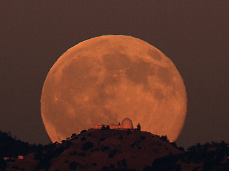 Lick Observatory Moonrise
