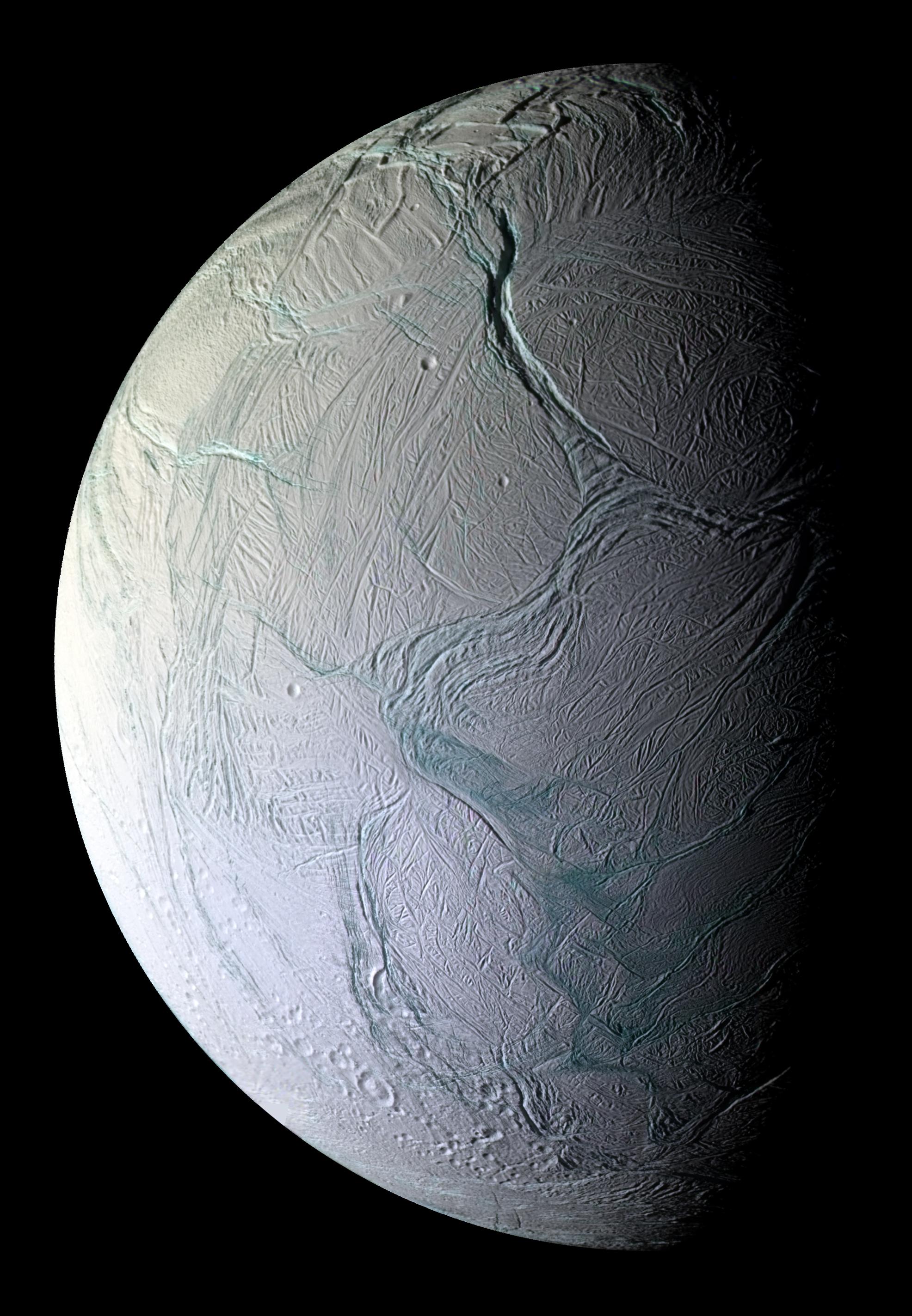 Labtayt Sulci on Saturns Enceladus
