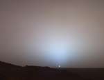Заход Солнца на Марсе