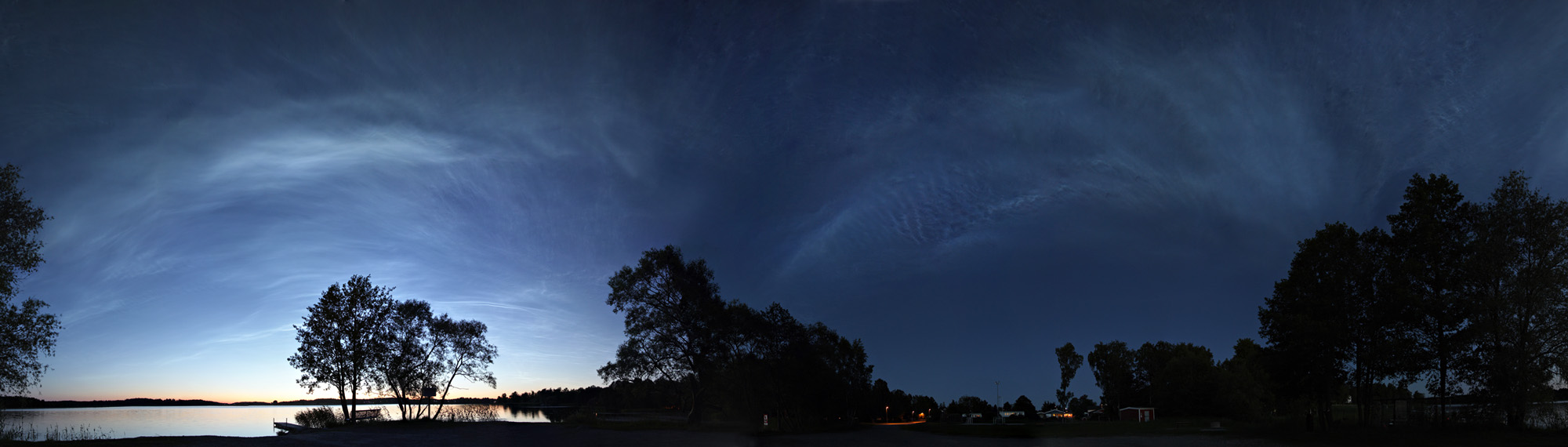 Noctilucent Cloud Storm Panorama