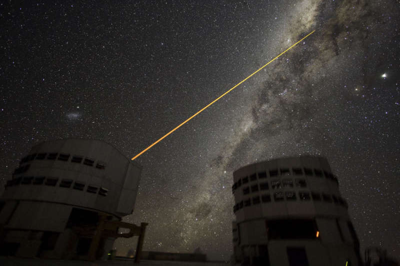 A Laser Strike at the Galactic Center