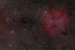 IC 1396 и окружающее звездное поле
