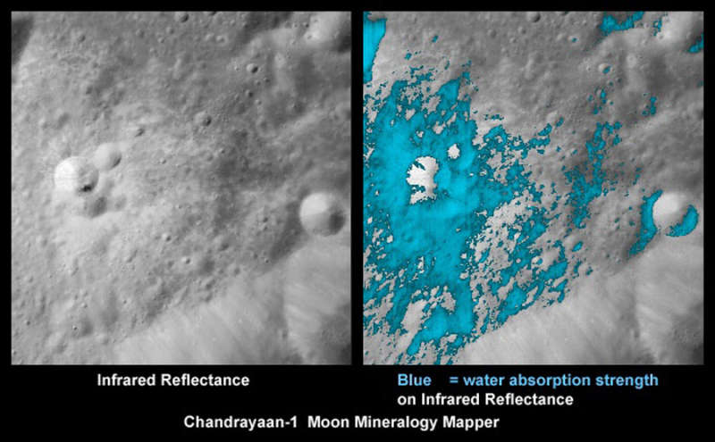Water Discovered on the Moon