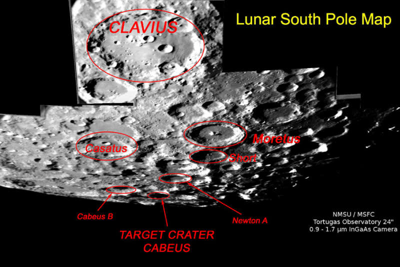 Цель: кратер Кабеус