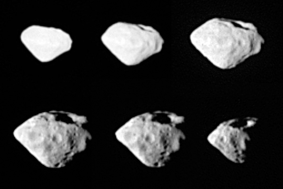 Космический аппарат Розетта пролетает около астероида Штейнс