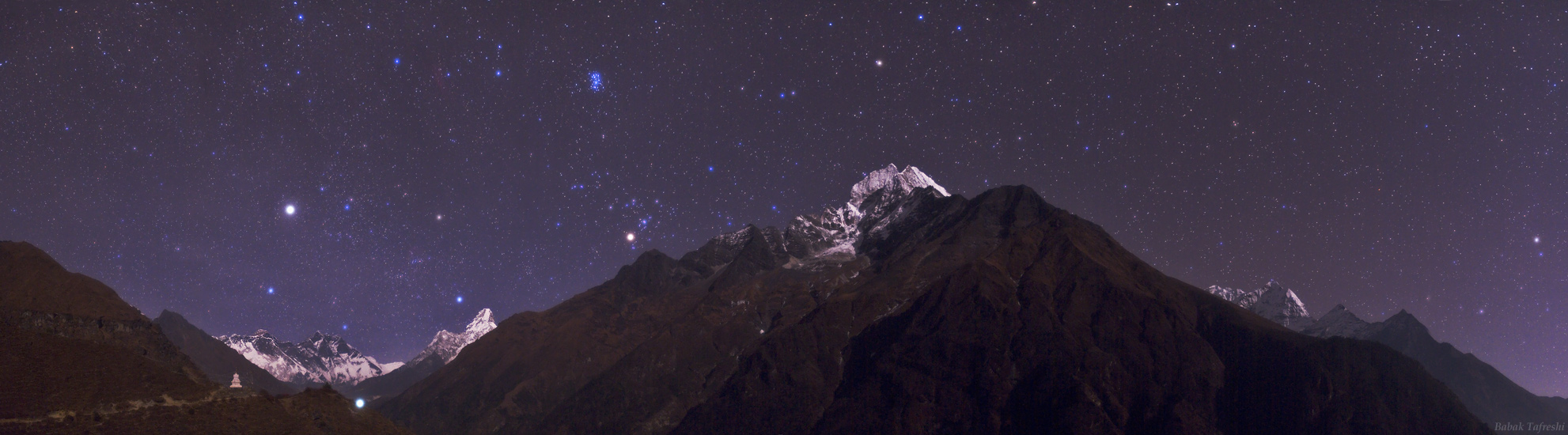 Небесный пейзаж в Гималаях