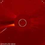 Исследование кометы 2010 года по наблюдениям с космической орбитальной обсерватории SOHO.