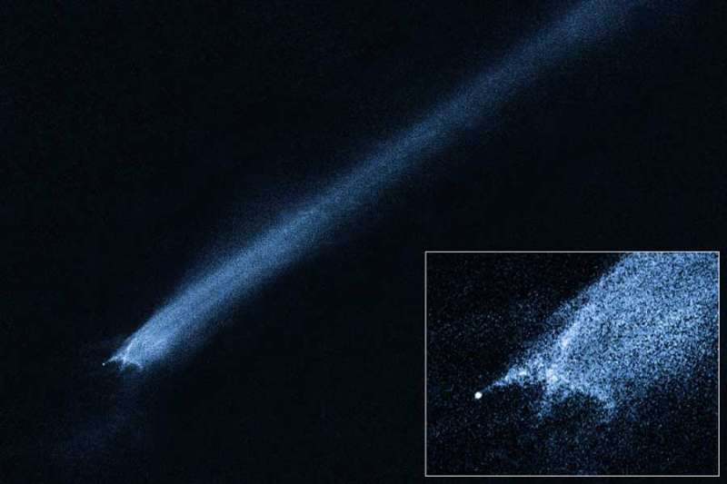 P2010 A2: Unusual Asteroid Tail Implies Powerful Collision