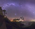 Звездная ночь над водопадами Игуазу