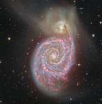 Vodorod v galaktike M51