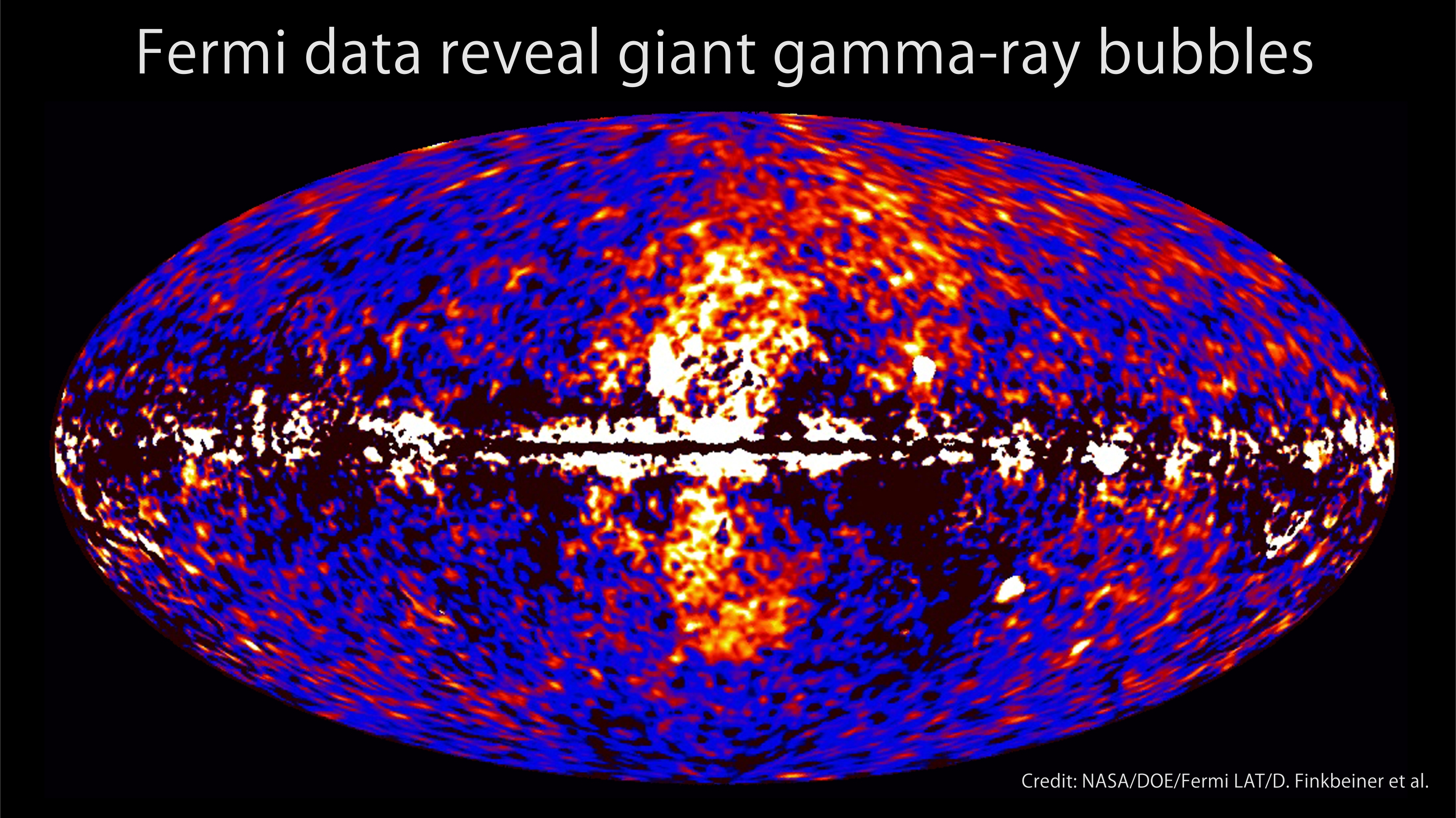 Huge Gamma Ray Bubbles Found Around Milky Way