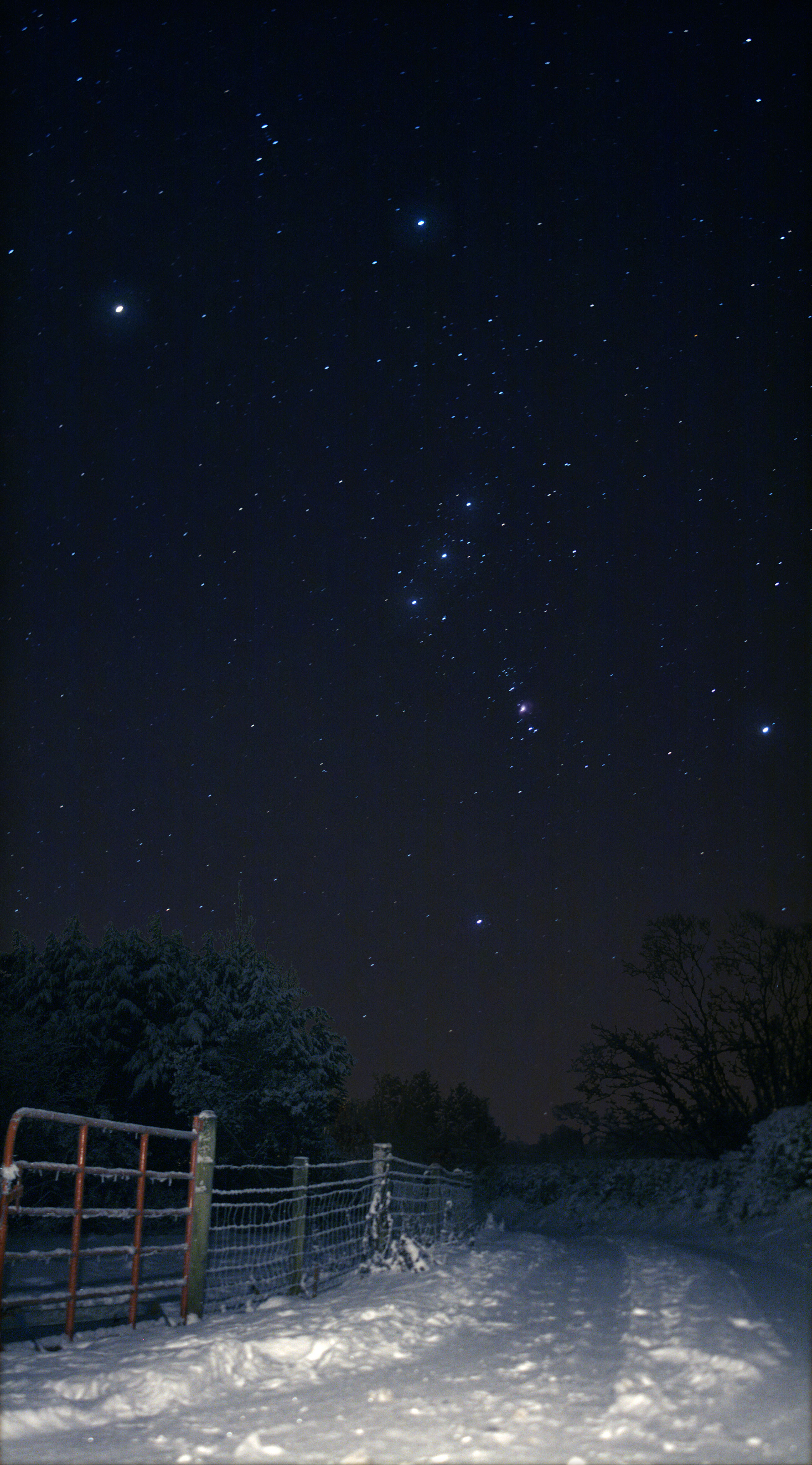 Orion nad zasnezhennoi Irlandiei