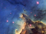 NGC 2174: звёзды и горы