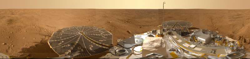 A Mars Panorama from the Phoenix Lander