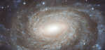 NGC 6384: звёзды на фоне спиральной галактики