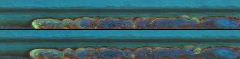 Панорамы урагана на Сатурне