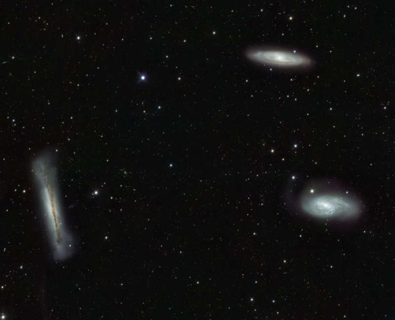 The Leo Triplet Galaxies from VST