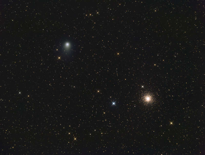 Comet Garradd and Messier 15