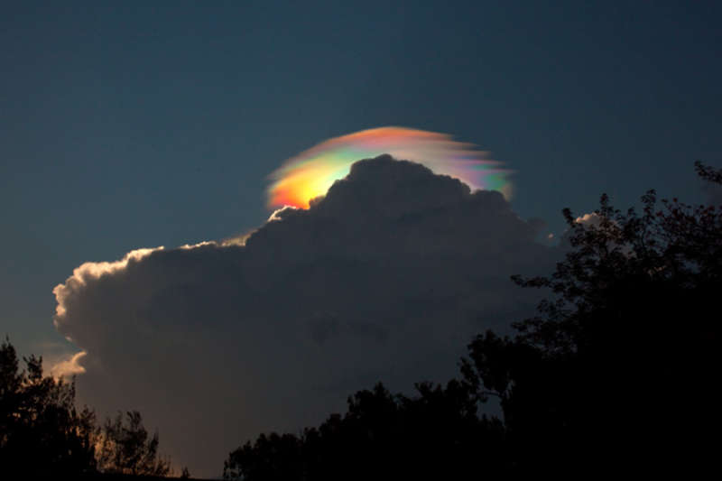 A Pileus Iridescent Cloud Over Ethiopia
