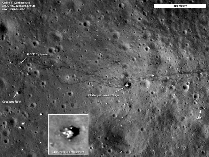 Место посадки Аполлона-17
